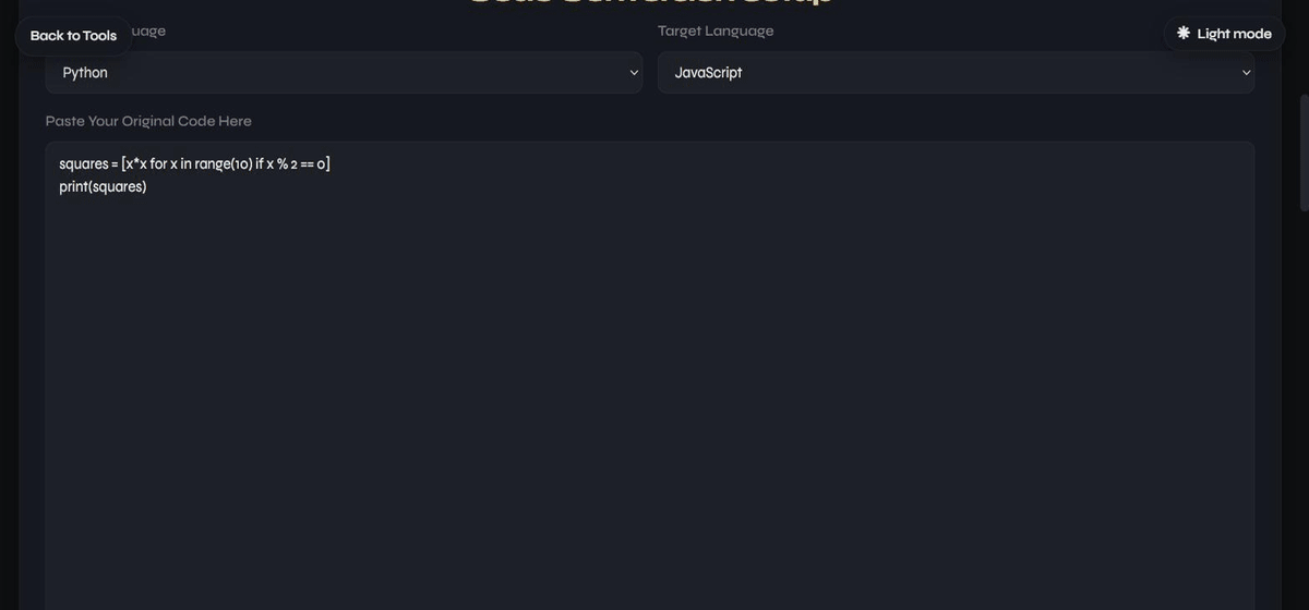 AI Code Converter