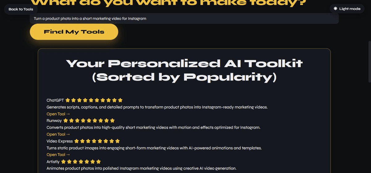 AI Tool Finder