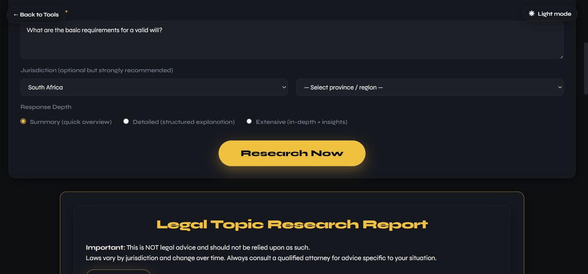 Ask Legal Research