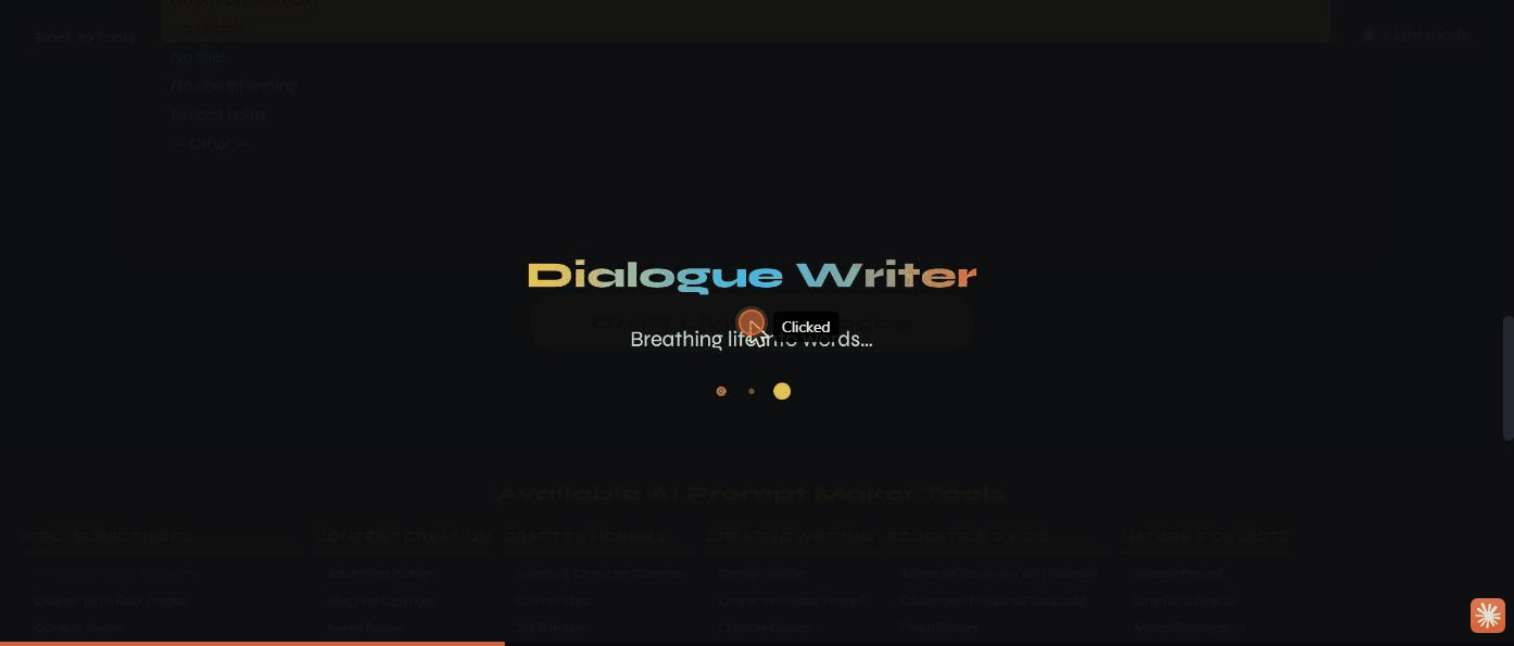Dialogue Writer