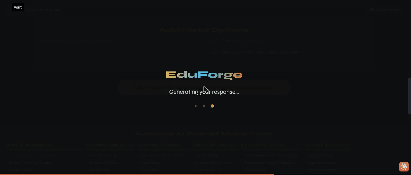 The generating overlay