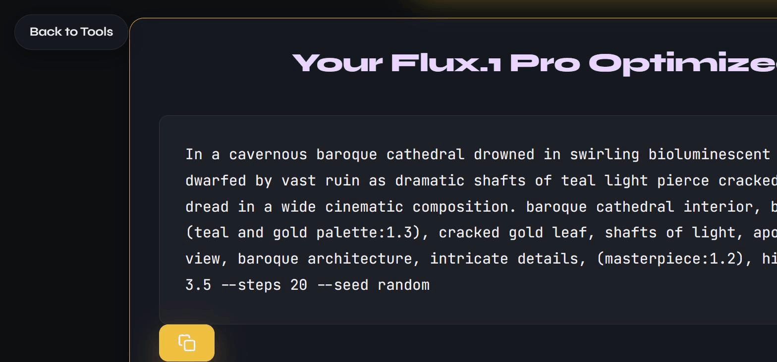 The generated result