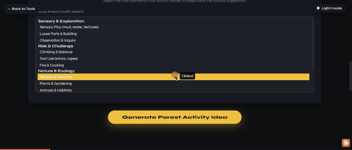 Forest/Nature Guide