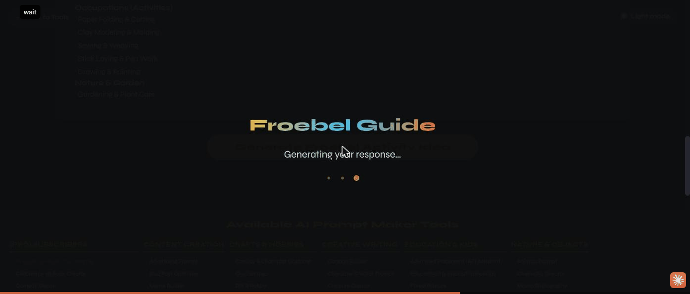 The generating overlay