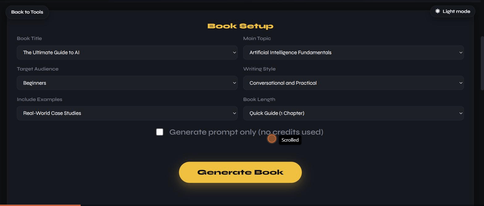 General Book Generator