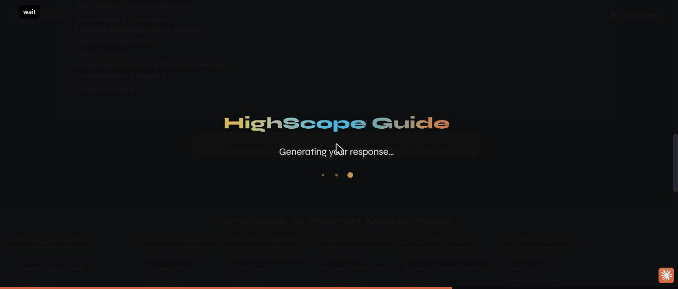 The generating overlay