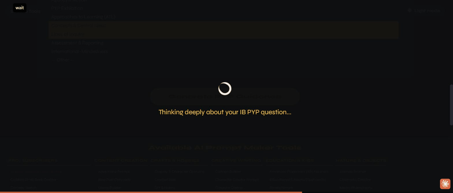 The generating overlay