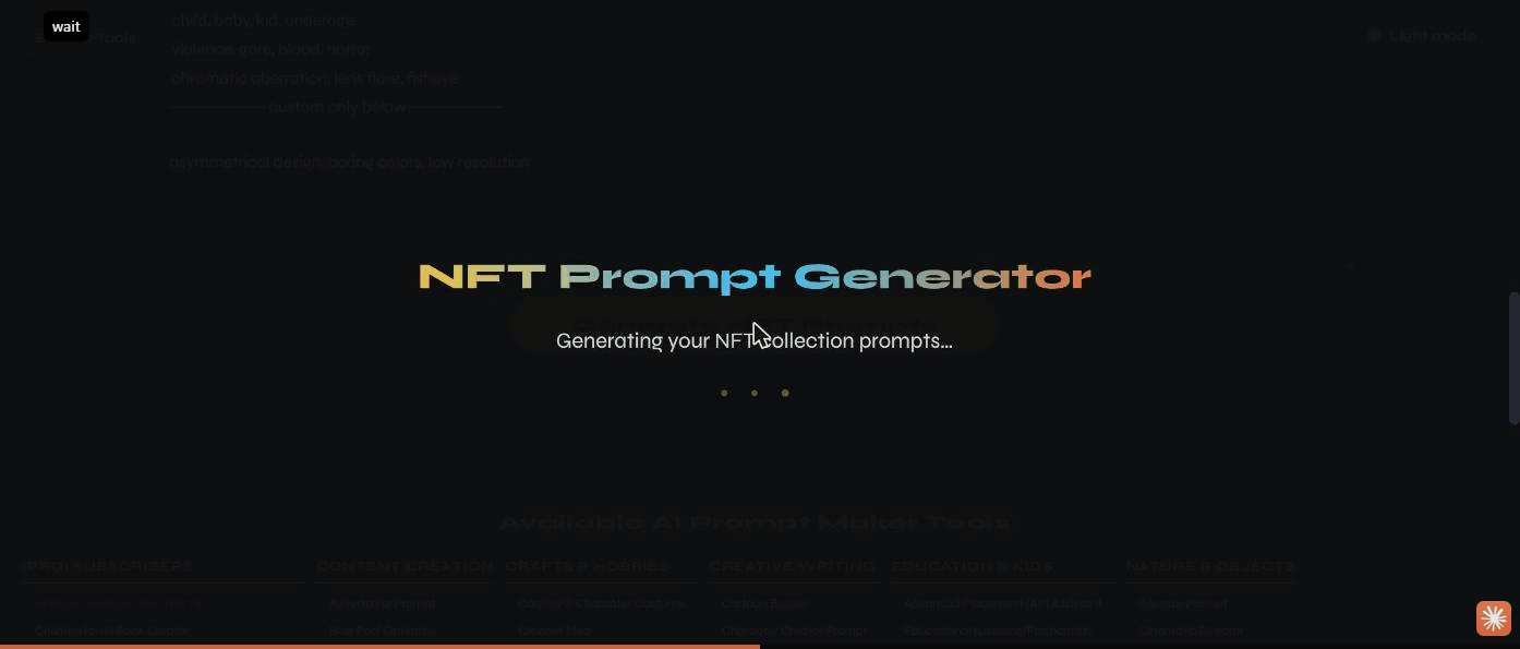 The generating overlay
