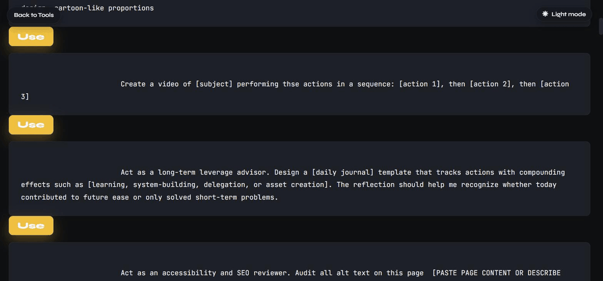 Prompt Template Library