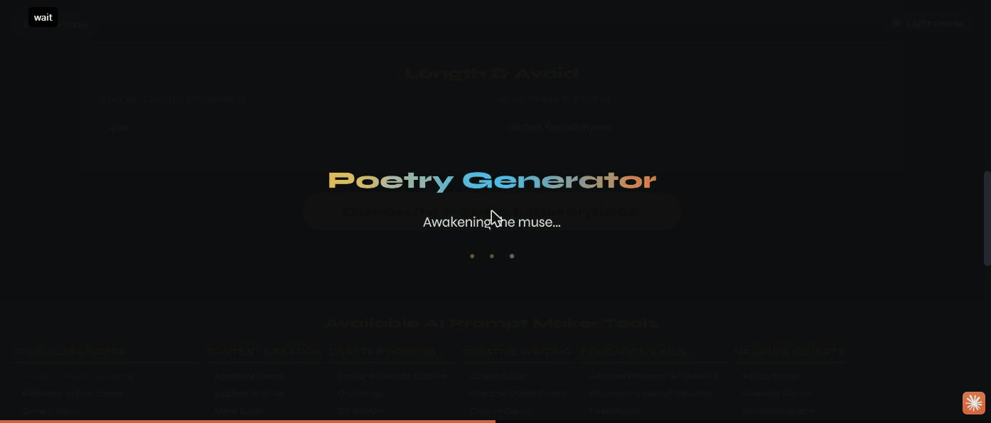 The generating overlay