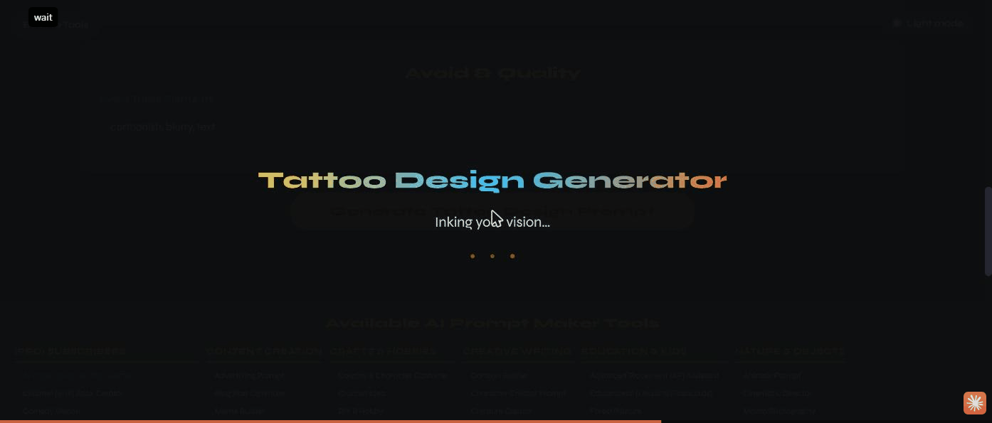 The generating overlay