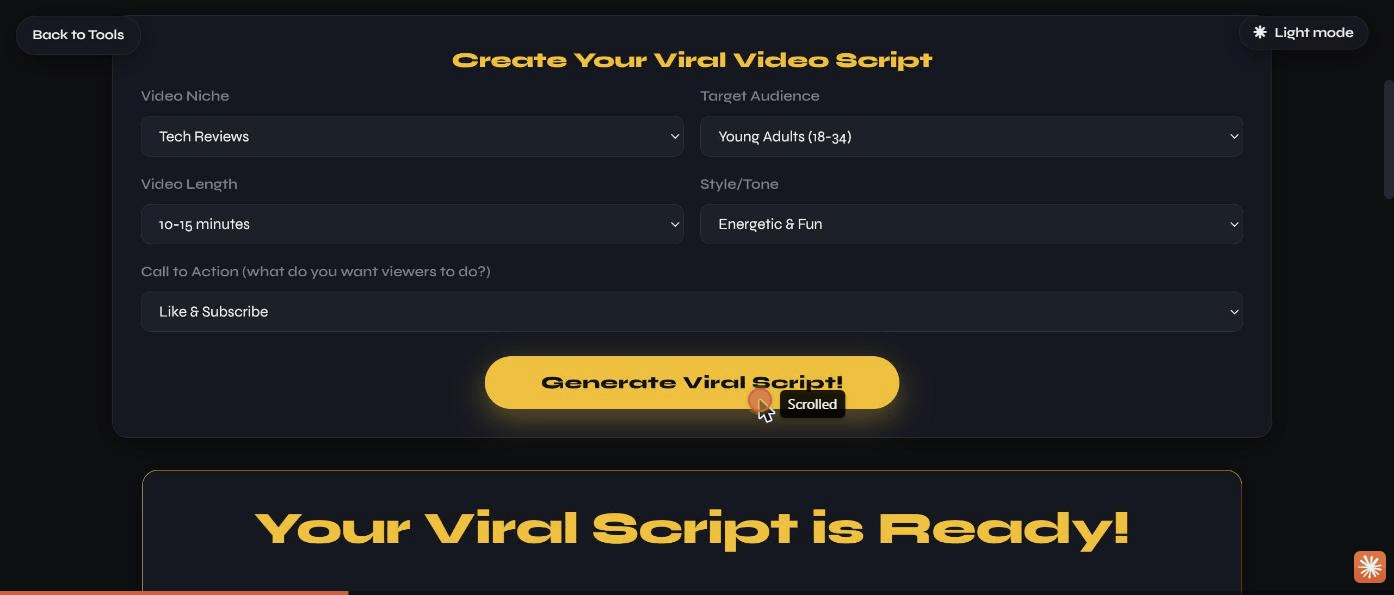 YouTube Script Builder